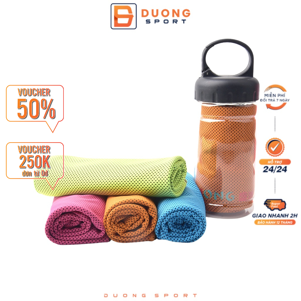 Khăn Chuyển Nhiệt Lạnh Làm Mát Tức Thì Khi Tập Thể Thao, Gym Cao Cấp Size 30 x 100cm