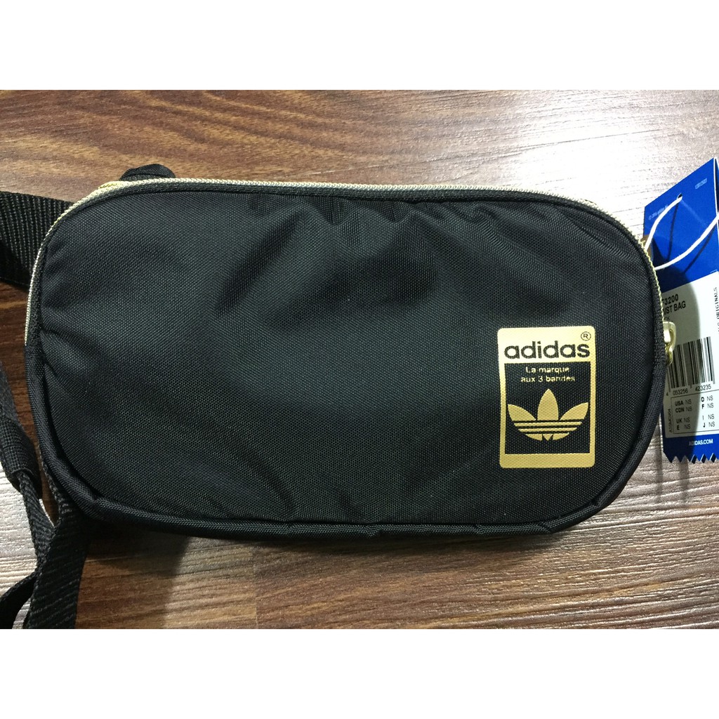 [VIDEO HD] Túi bao tử/ túi đeo chéo Adidas GF3200 khoá vàng sang trọng