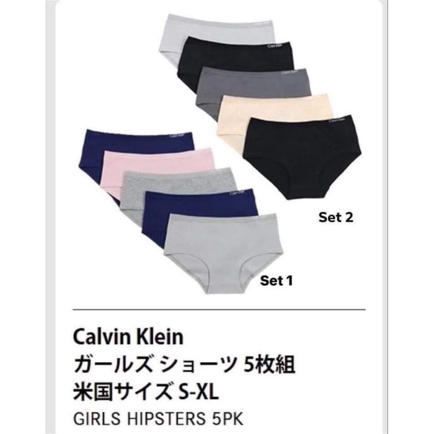 Set 5 Quần Chip Calvin Klein - Nhật Bản