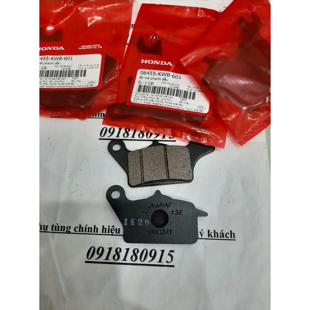 Bộ má phanh dầu Bộ má phanh trước rsx 110 rs 110 wave s 110 future x future 125 honda