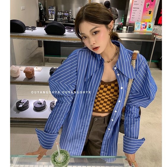  Xiaozhainv Áo Croptop Nữ Dệt Kim Không Tay Cổ V Họa Tiết Kẻ Ô Caro Thời Trang Hàn Quốc | BigBuy360 - bigbuy360.vn