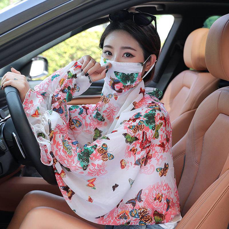 Áo choàng vải voan chống tia cực tím phong cách Hàn Quốc cho nữ