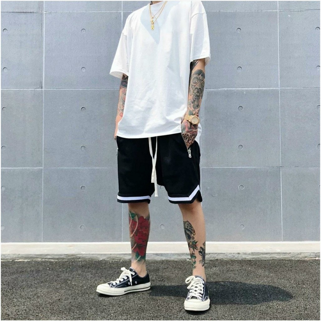 &lt;FREE SHIP&gt; Quần short unisex chất poly co giãn 3sx (Hình Thật)