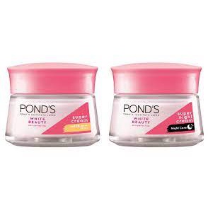 Kem dưỡng da ban ngày và ban đêm POND'S White Beauty SPF 30 PA+++ dưỡng trắng ẩm mịn 50g/30g