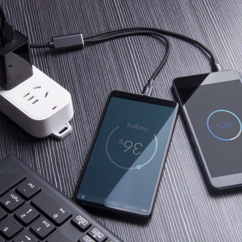 Dây cáp sạc điện thoại ANKNDO USB Type C 2 trong 1 thông dụng cho Android