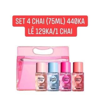Set bodymist Victoria Secret xịt thơm toàn thân