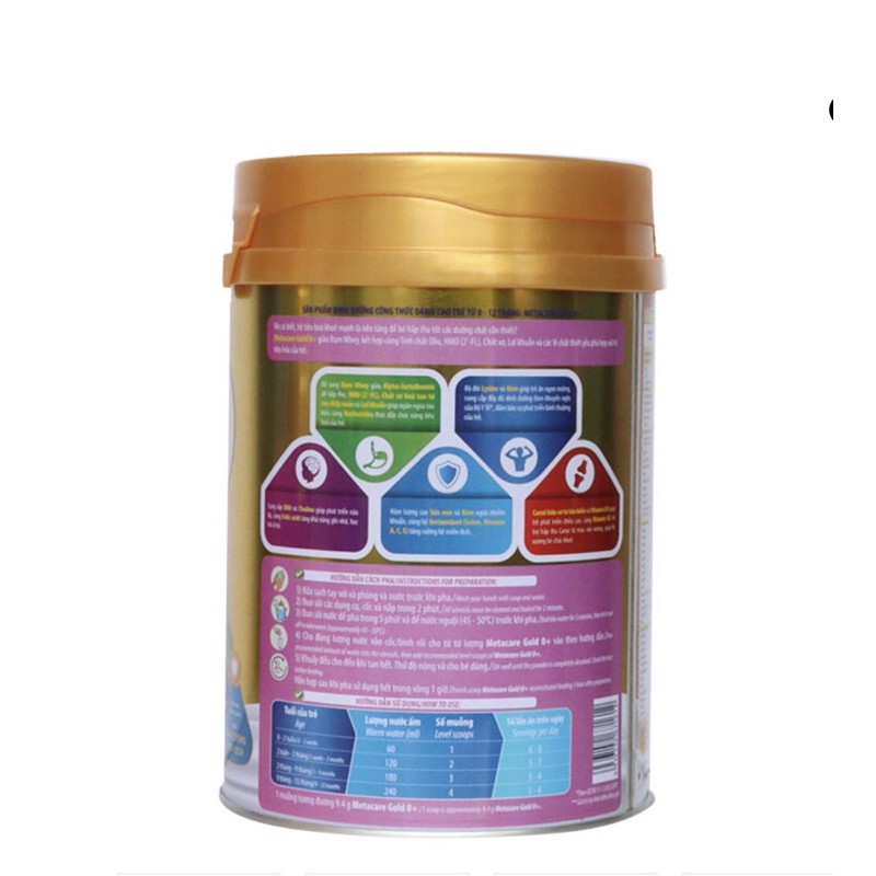 Sữa MetaCare gold 0+ 400g