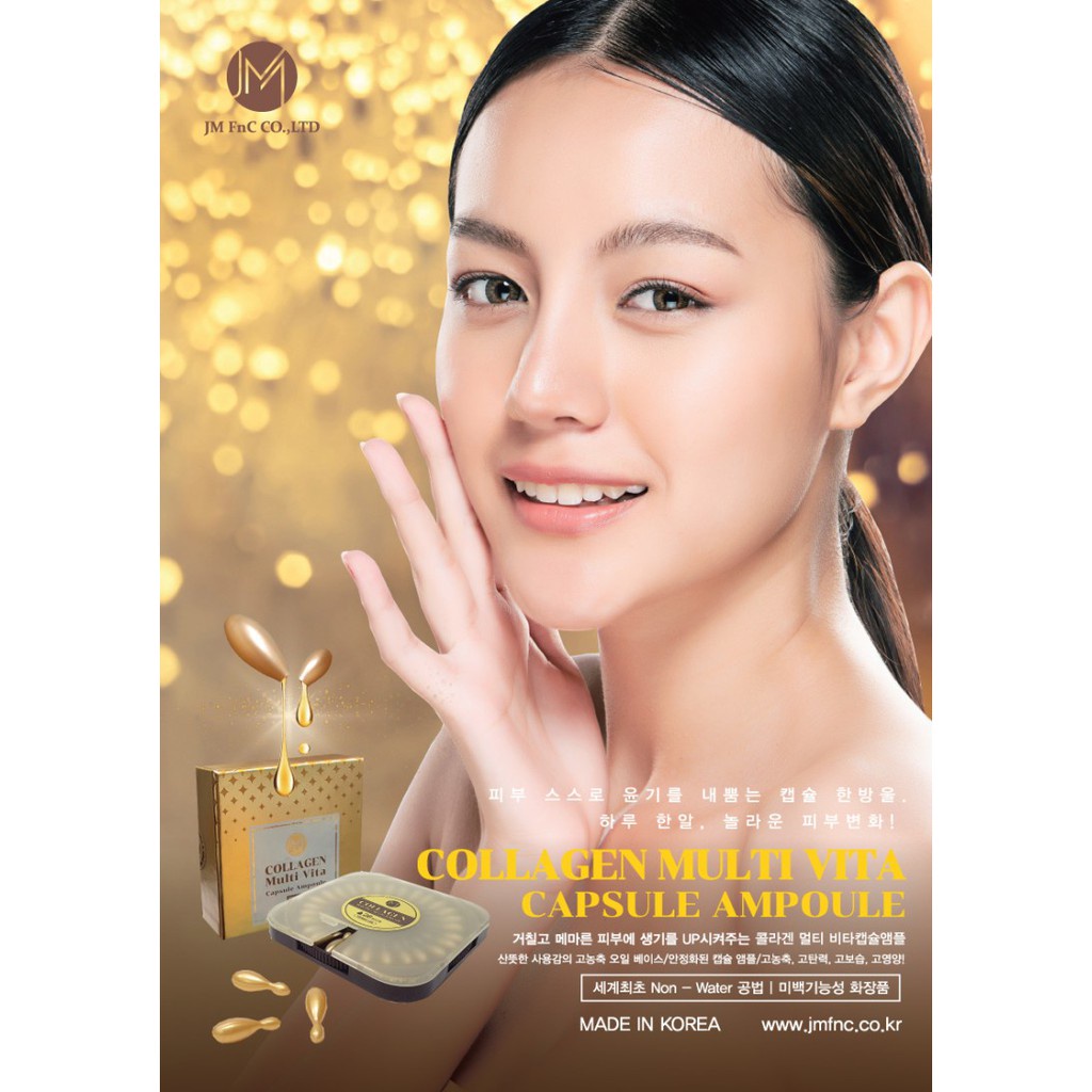 Tinh Chất Collagen Tươi JM Collagen Multi Vita Capsule Ampoule 400mg