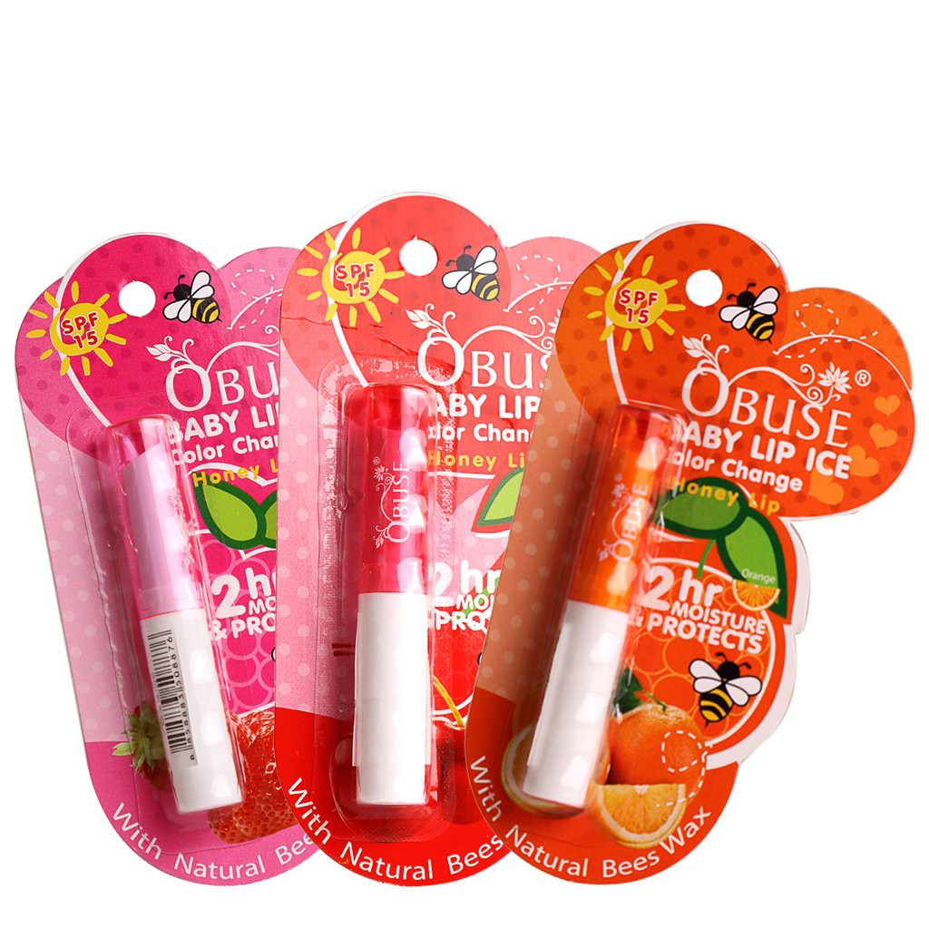 Son dưỡng Obuse baby lip ice Thái