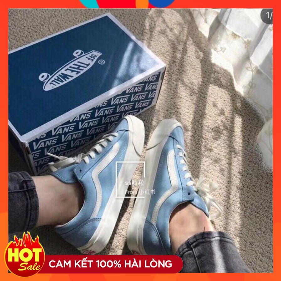 Giày Sneaker Vans Custom Xanh Dương