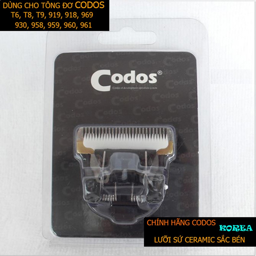 Lưỡi Tông Đơ Codos T6/ T8/ T9/ 958/ 959/ 930/ 960/ 961/ 968/ 969/ 916/ 918/ 919.