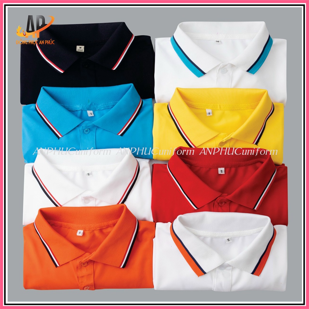 Đồng Phục Áo Thun Có Cổ Polo Nam Nữ Gia Đình 3 4 5 Người Chất Thun Poly Thái 4 Chiều Đủ Size Từ 8 Đến 100kg