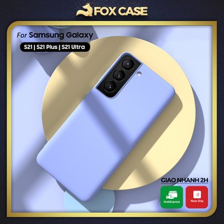 Ốp chống bẩn S21, S21 Plus, S21 Ultra silicon chống va đập, chống bám vân tay - Fox Case