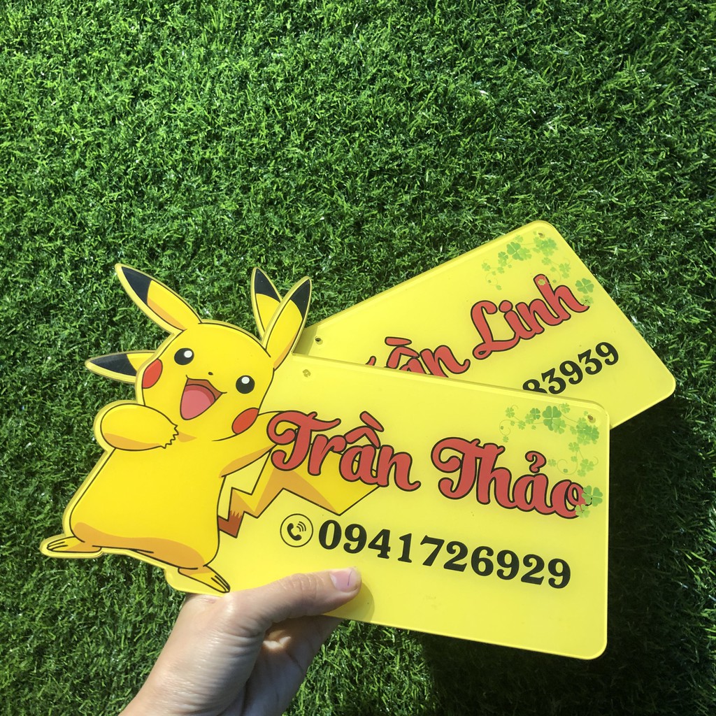 Bảng hiệu mika in hình pikachu_ bảng pikachu_ Bảng hiệu xinh