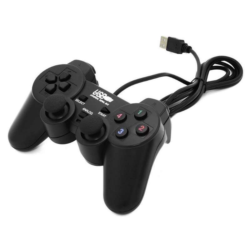 Tay Cầm Chơi Game Game Đơn Có Rung  Hỗ Trợ tương thích nhiều loại Windows Kết Nối Qua Cổng USB