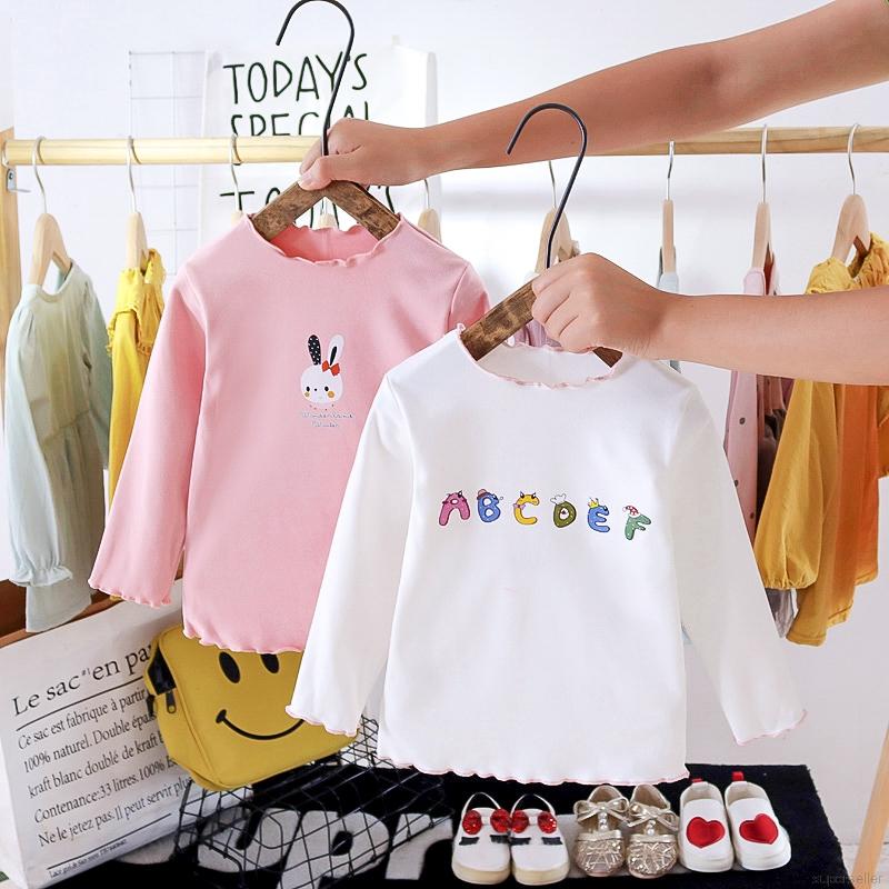 Áo Thun Tay Dài Đáng Yêu Dành Cho Bé Gái 0-3 Tuổi
