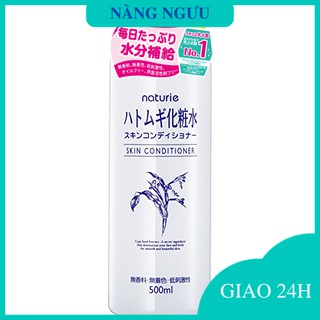 Nước Hoa Hồng Naturie Hatomugi Ý Dĩ, Cân Bằng Da, Ngừa Mụn, Tone Cho Da Dầu Mụn Chính Hãng Nhật Bản
