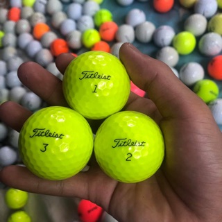 Bóng golf Titliest Pro v1 màu vàng đẹp 99%