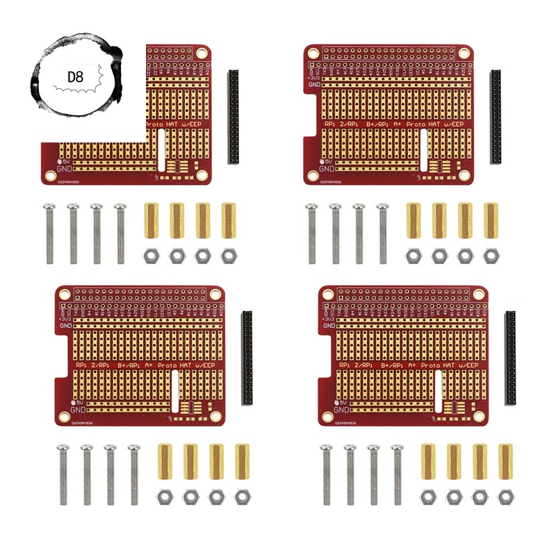 Set 4 Bản Mạch Pcb Dành Cho Raspberry Pi 4 3 2 B + A +