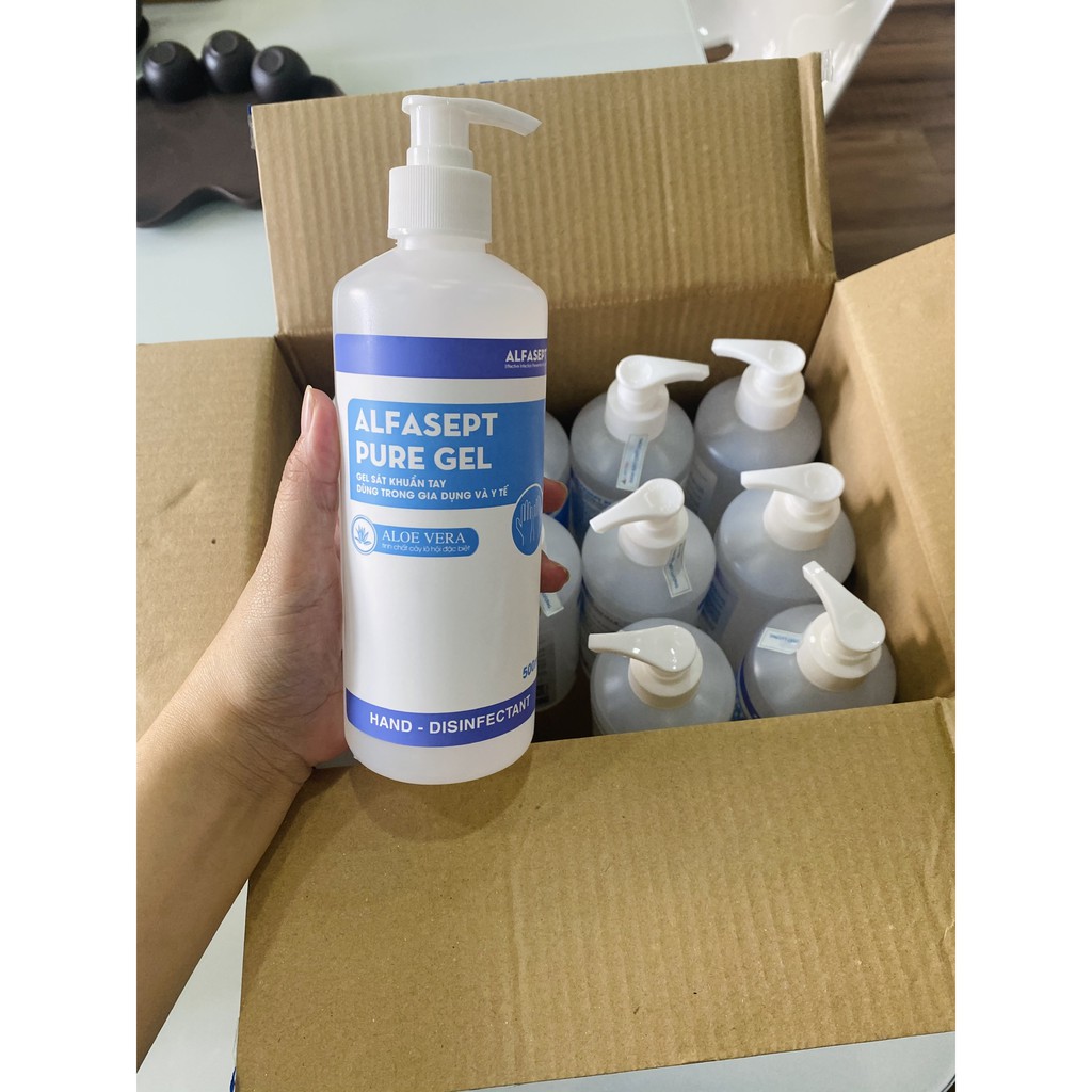 Dung dịch Gel sát khuẩn tay nhanh y tế (ALFASEPT PURE GEL) 500ml | BigBuy360 - bigbuy360.vn