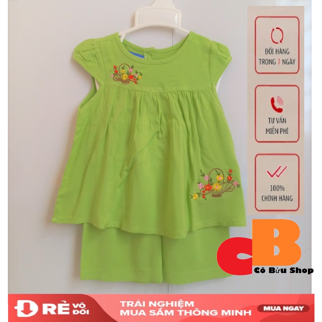Size 7 đến 10. Bộ tole Bảo ngọc quần lững áo tay búp cho bé gái từ 24 đến 37kg