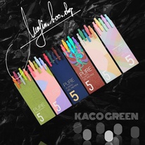 Bộ 5 bút gel Kaco Pure mực nhiều màu ngòi 0,5mm