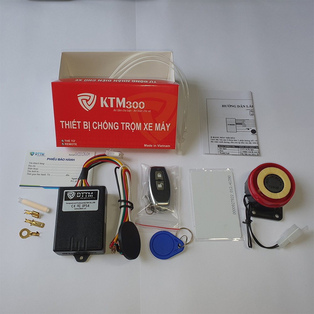 Chống trộm xe máy KTM300 điều khiển từ xa
