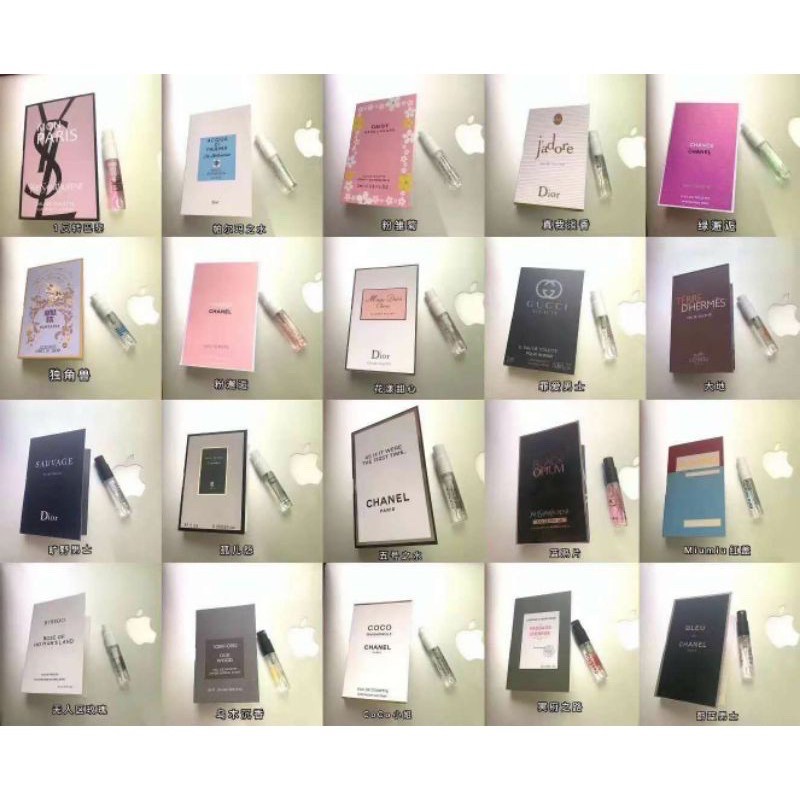 Mẫu thử nước hoa các hãng nổi tiếng 2ml