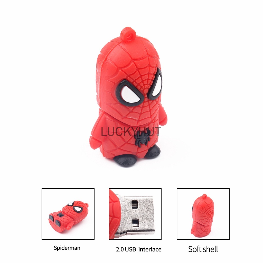 Usb Dung Lượng 16GB Hình Người Nhện Hoạt Hình