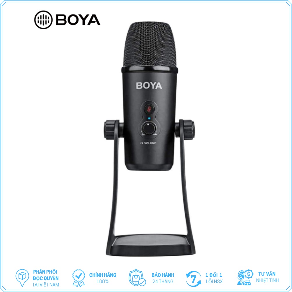 BOYA BY-PM700 / BY-PM700R / BY-PM700G - HÀNG CHÍNH HÃNG - Mic thu âm cho Máy tính cổng USB và Điện thoại cổng Type-C