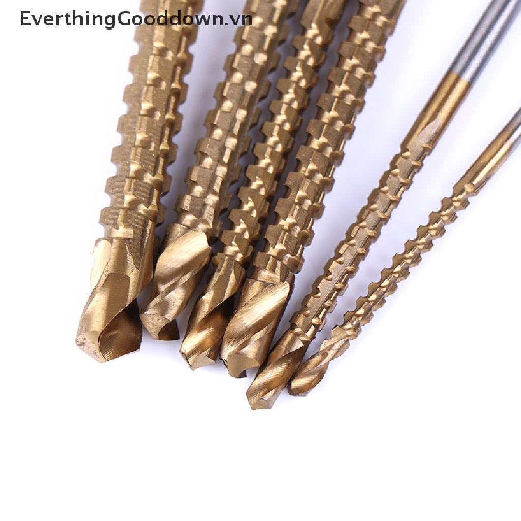 Everthinggooddown Set 6 Mũi Khoan hss Phủ Titan