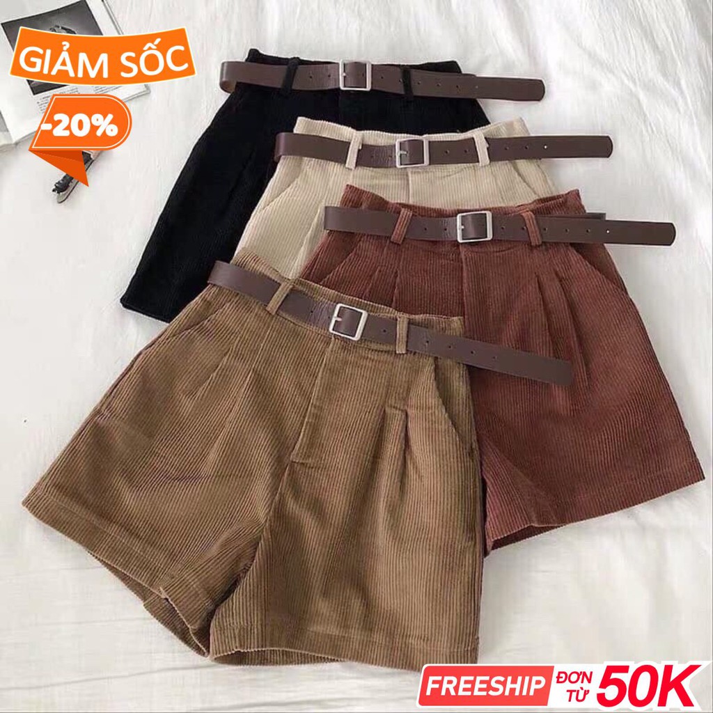 HÀNG CHÍNH HÃNG MÃ 66 quần short nữ chất nhung tăm siêu sang