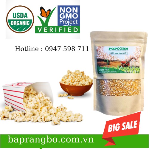 (1Kg) Ngô Mỹ nổ bắp rang bơ tại nhà | BigBuy360 - bigbuy360.vn