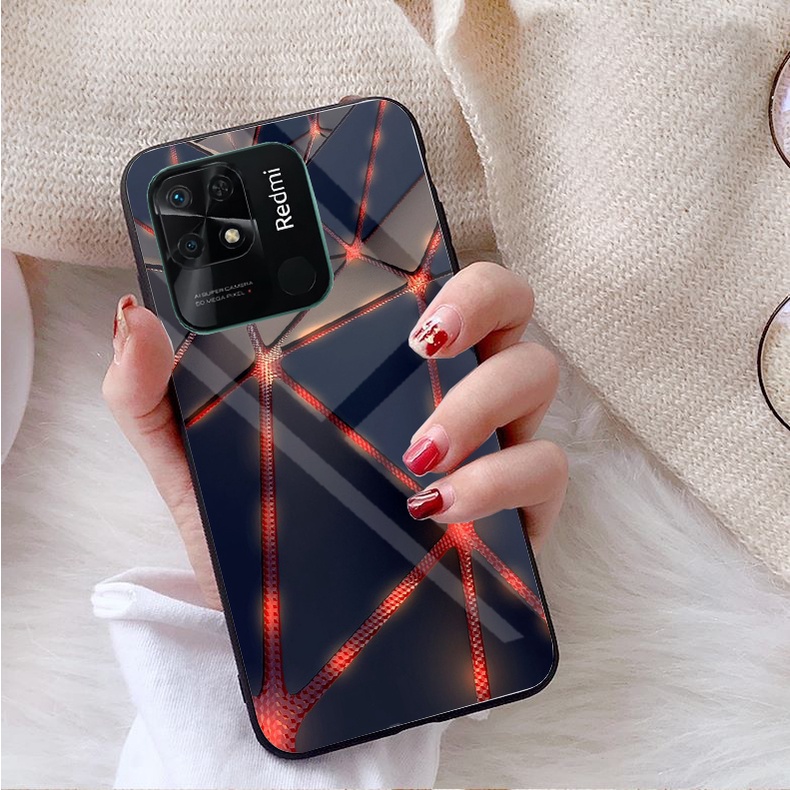 Ốp Lưng REDMI 10C Mặt kính gương sáng bóng cao cấp