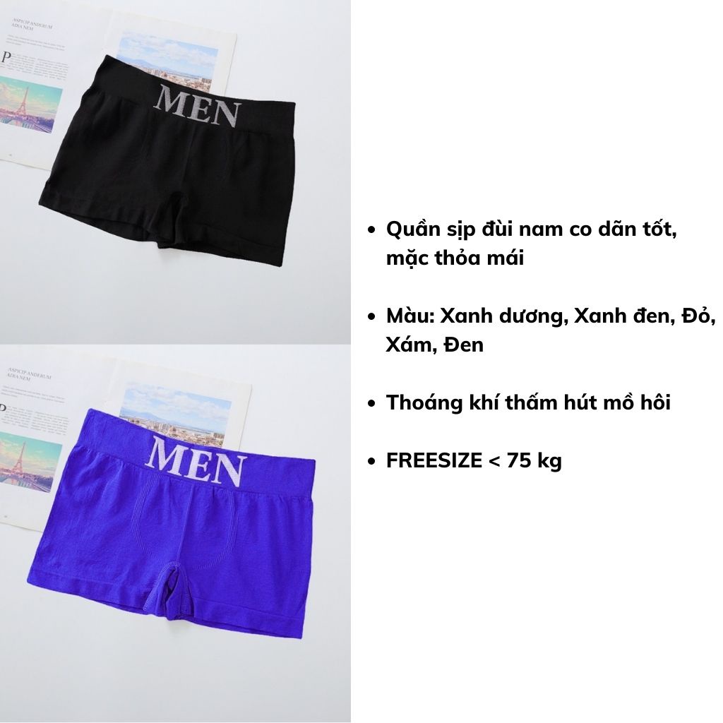 Quần sịp đùi nam mềm mại, quần lót nam co dãn tốt mặc thoải mái DOPICO men