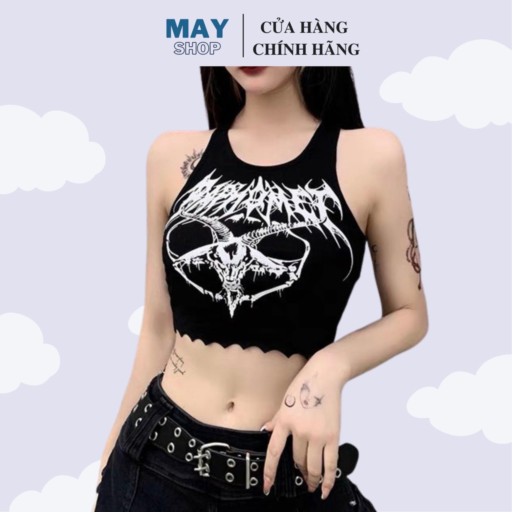 {CÓ ẢNH THẬT} Áo croptop ba lỗ nữ ôm body chất liệu thun gân BL01 MAYSHOP