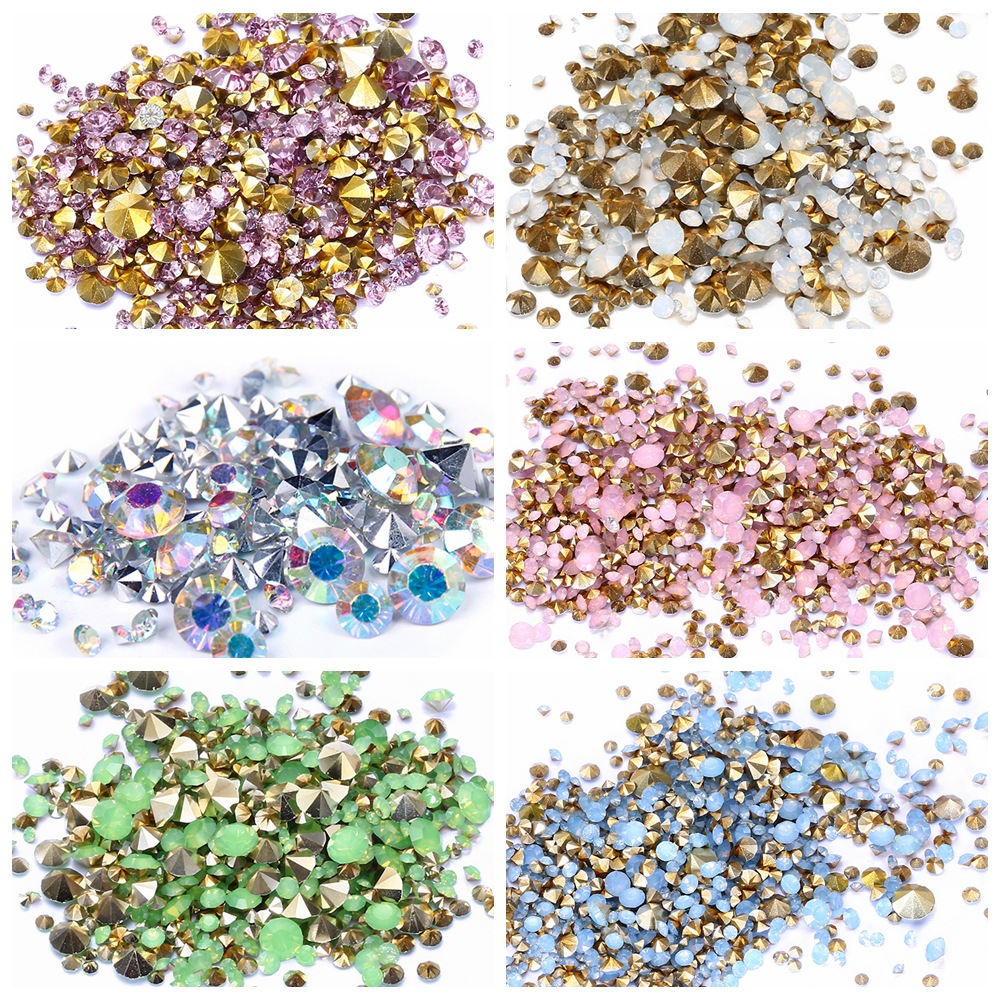 1000 Viên Đá Nhựa Dùng Làm Trang Sức