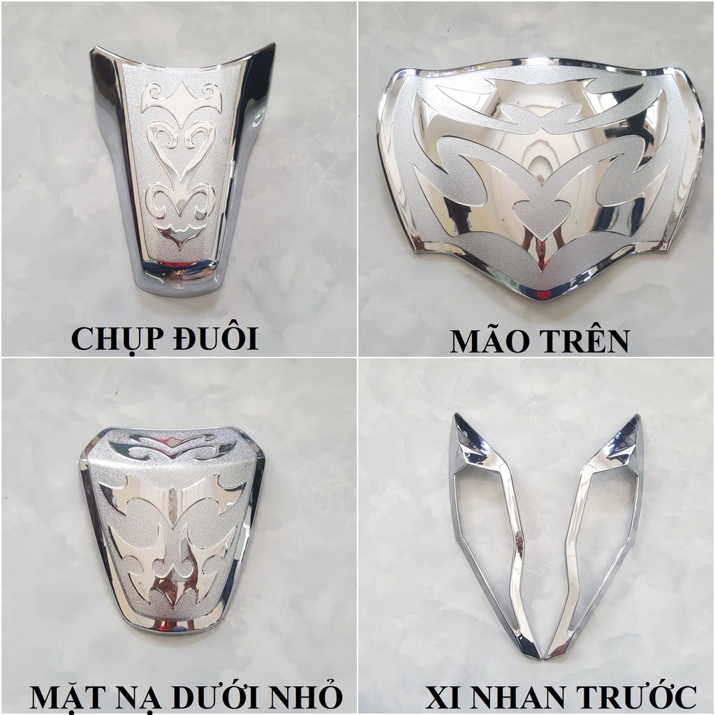 Ốp trang trí xe SH 125 150 2020->2023 mạ Crom Artistar