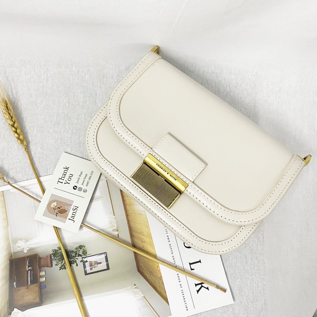 Túi xách đeo chéo JanSi, túi đeo vai kẹp nách basic khoá phím đàn likeaut sz22 -