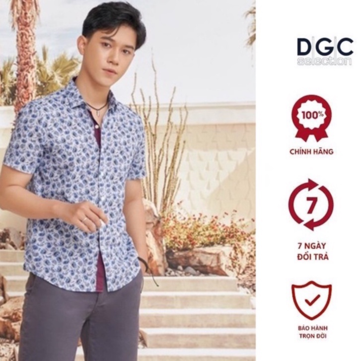 Áo sơ mi Nam ngắn tay Slim Fit DGCs - SASNCB44M-S