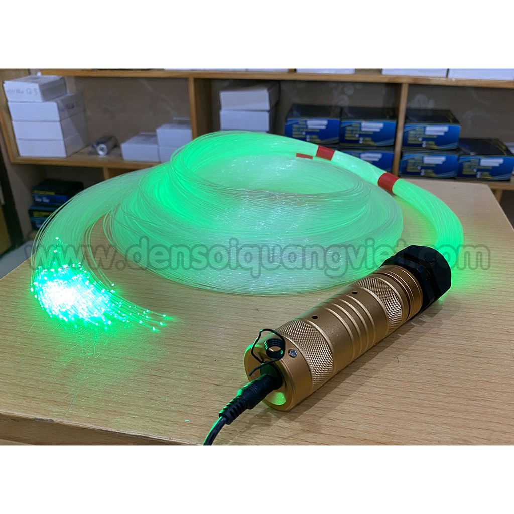 Nguồn phát sợi quang LED 7W RGBW full màu sắc nháy theo nhạc  - Trần sao ô tô, trần nhà, trang trí