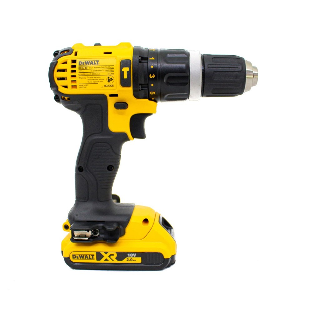 Combo Máy khoan cầm tay Dewalt DCD785D2-B1 18V và Mũi khoan sắt Stanley STA50089B10 6.5MM HSS