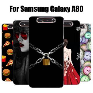 Ốp lưng Samsung Galaxy A80 Trường hợp Silicone mềm TPU Back Cover Điện thoại Vỏ bọc Samsung A80 Case