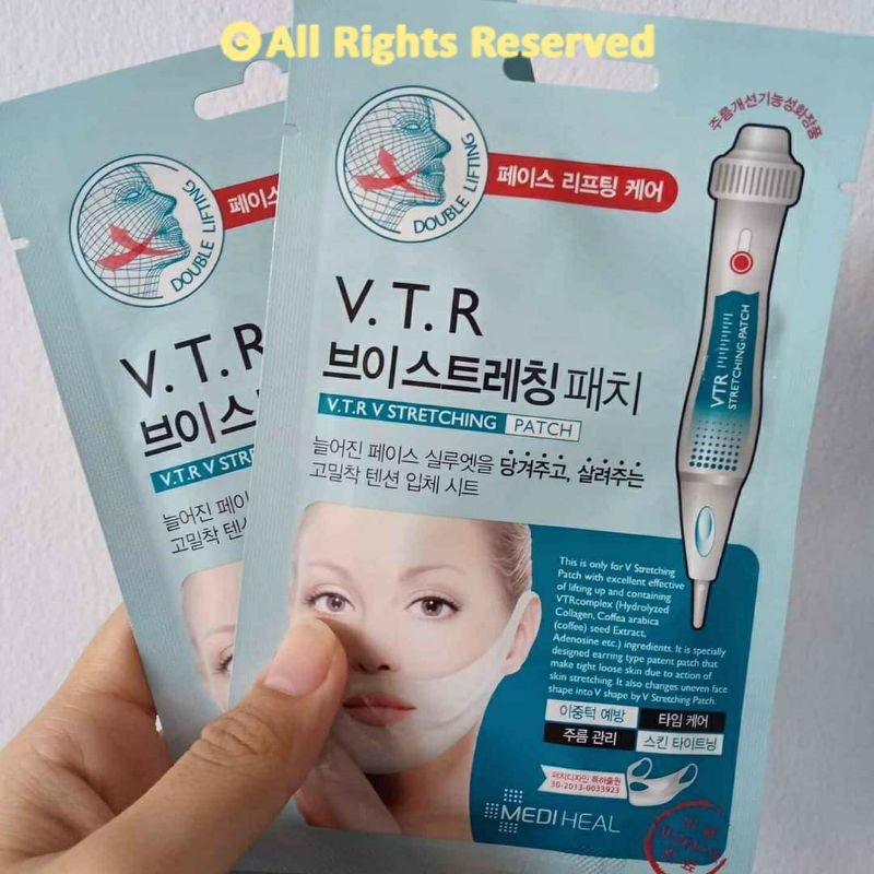 Mặt Nạ Nâng Cơ, Giảm Mỡ Thừa Tạo Hình V-Line Mediheal Clinic V.t.r Stretching V-line Patch