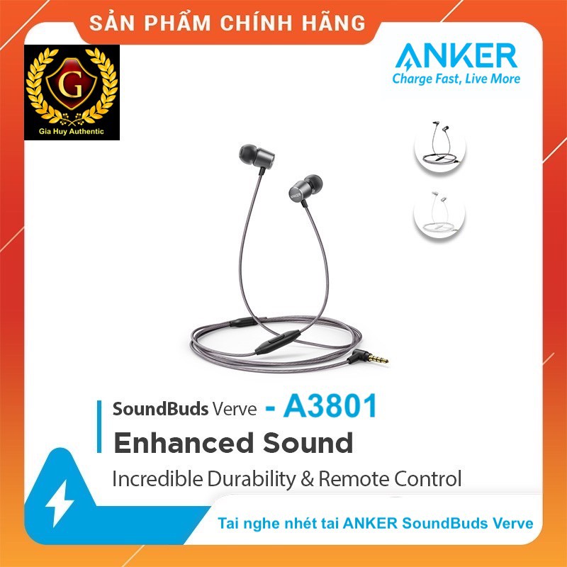 Tai Nghe nhét tai ANKER SoundBuds Verve - A3801