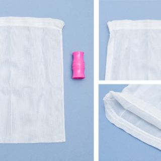 Túi lọc rau má, nước cốt dừa, hạt é