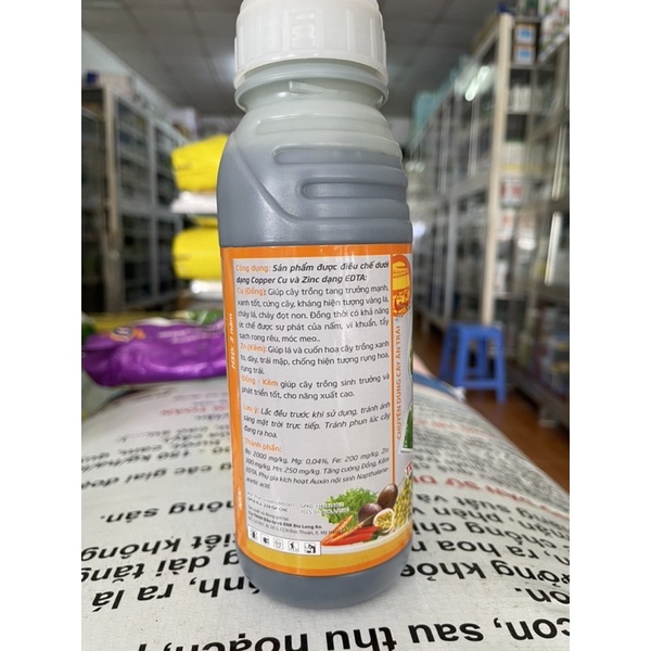 ĐỒNG KẼM BIO JAPAN GIÚP CÂY XANH LÁ, DÀY LÁ, BÓNG TRÁI, SÁNG ĐẸP 500ml