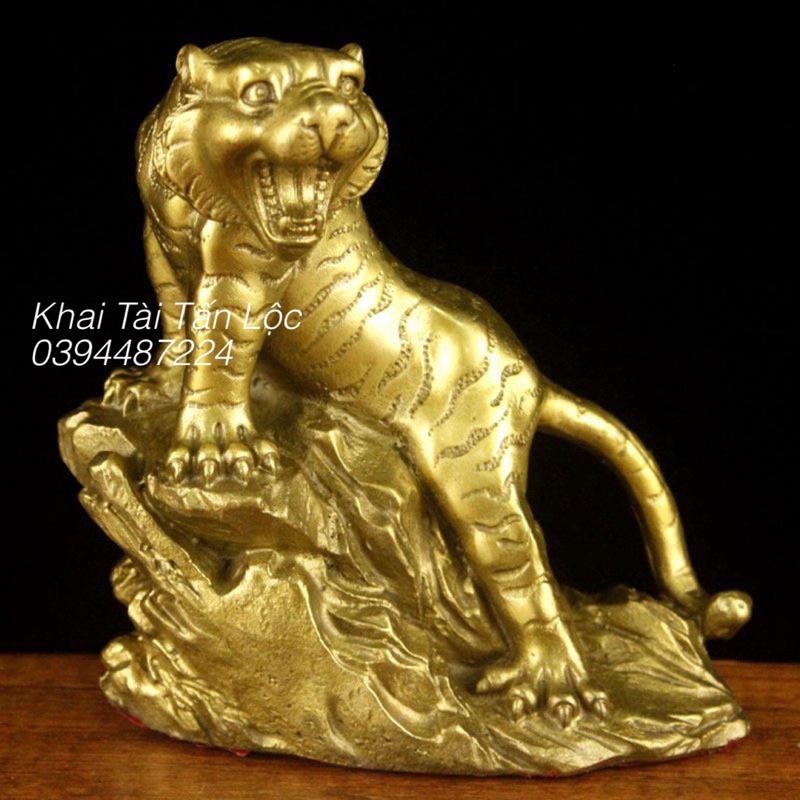 Tượng cọp bằng đồng linh vật phong thủy