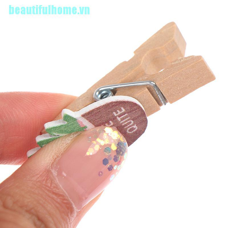 Set 10 Kẹp Gỗ Hình Cây Dễ Thương | BigBuy360 - bigbuy360.vn