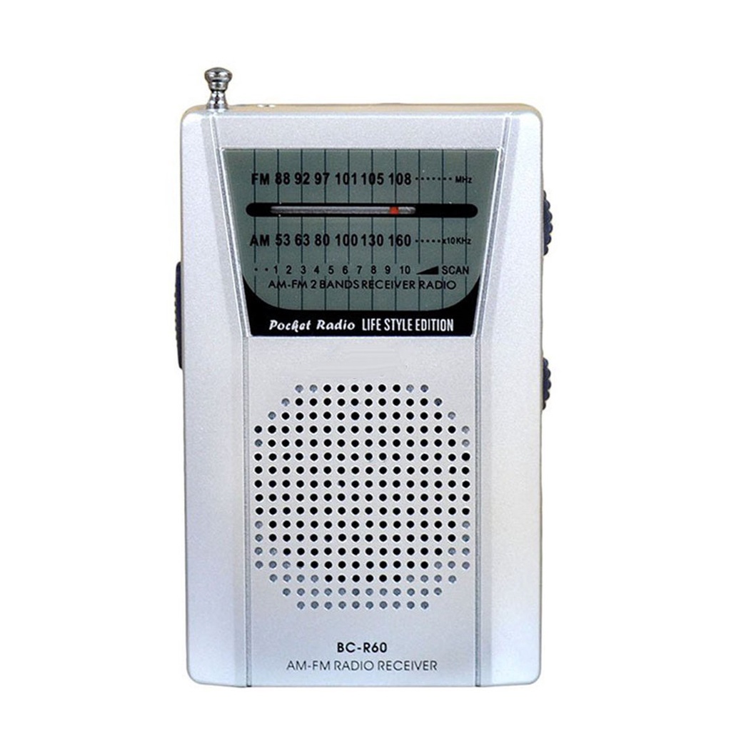 Radio bỏ túi BC-R60 2 băng tần thu tín hiệu AM/FM